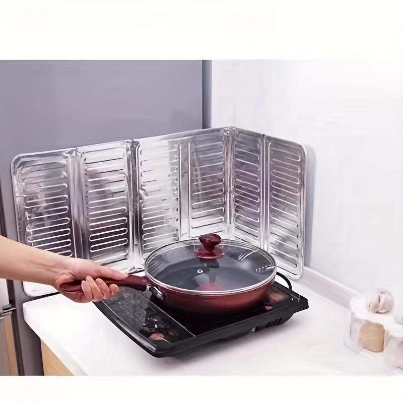 Commercial Kitchen Stove - 1pc 주방 오일 스플래시 가드, 금속