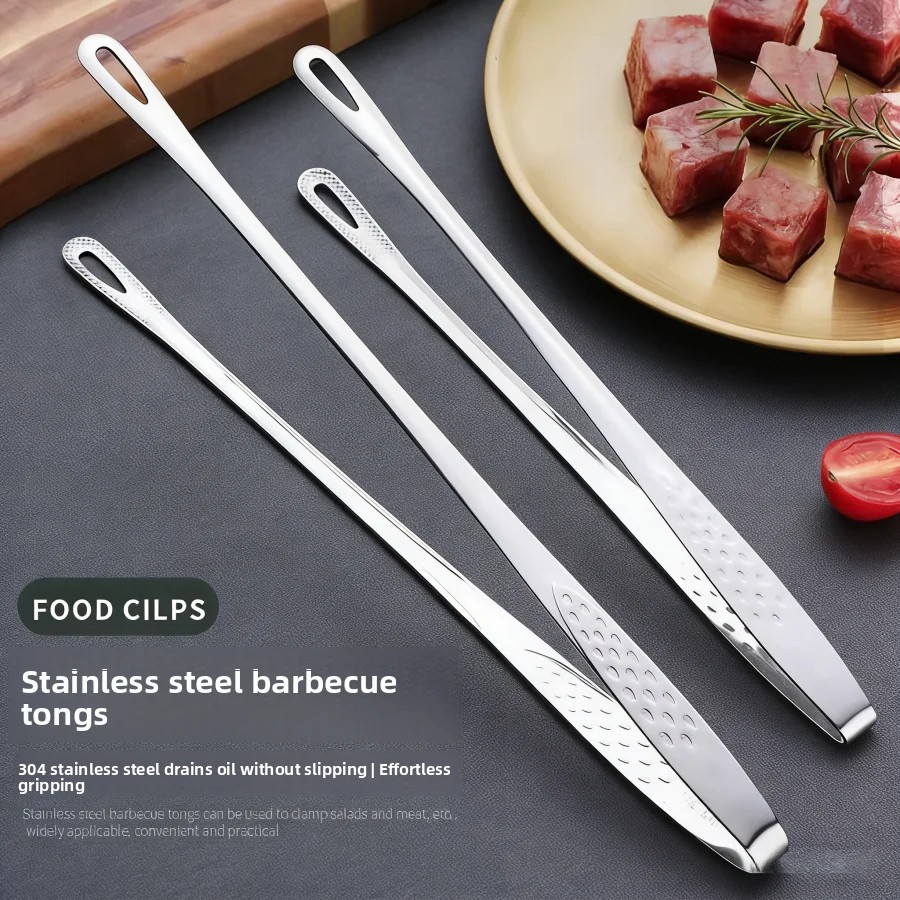 Commercial Kitchen Utensils - 스테인리스 스틸 주방 집게 미끄럼 방지