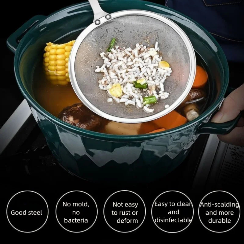 필터 스쿱 스테인리스 스틸 기름 거름기 숟가락 미세 메 - Commercial Kitchen Utensils 리뷰 및 가격