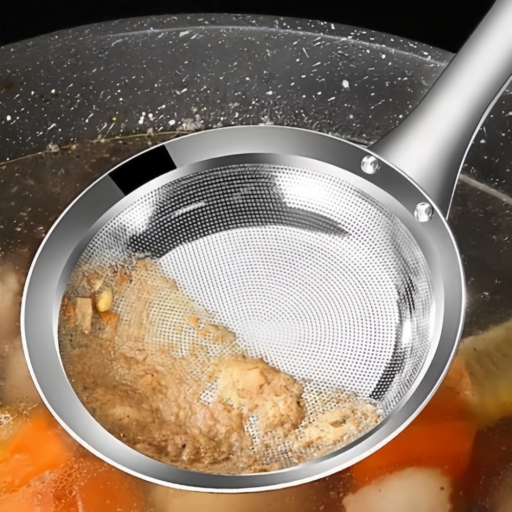 2pc 스테인레스 스틸 파인 메쉬 오일 필터 스푼 롱  - Commercial Kitchen Utensils 리뷰 및 가격